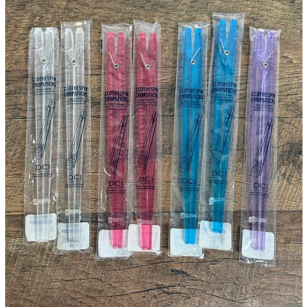 Kids Chopsticks Set of 7‎ Multicolor Container Store DCI Clothespin